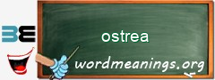 WordMeaning blackboard for ostrea